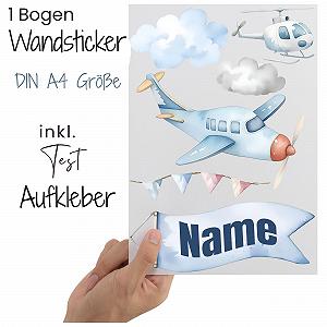 Наклейка на стіну GRAZDesign Aeroplane and Helicopter DIN A4 для дверей, стін та шаф з можливістю напису synthetic.ua - Фото 1
