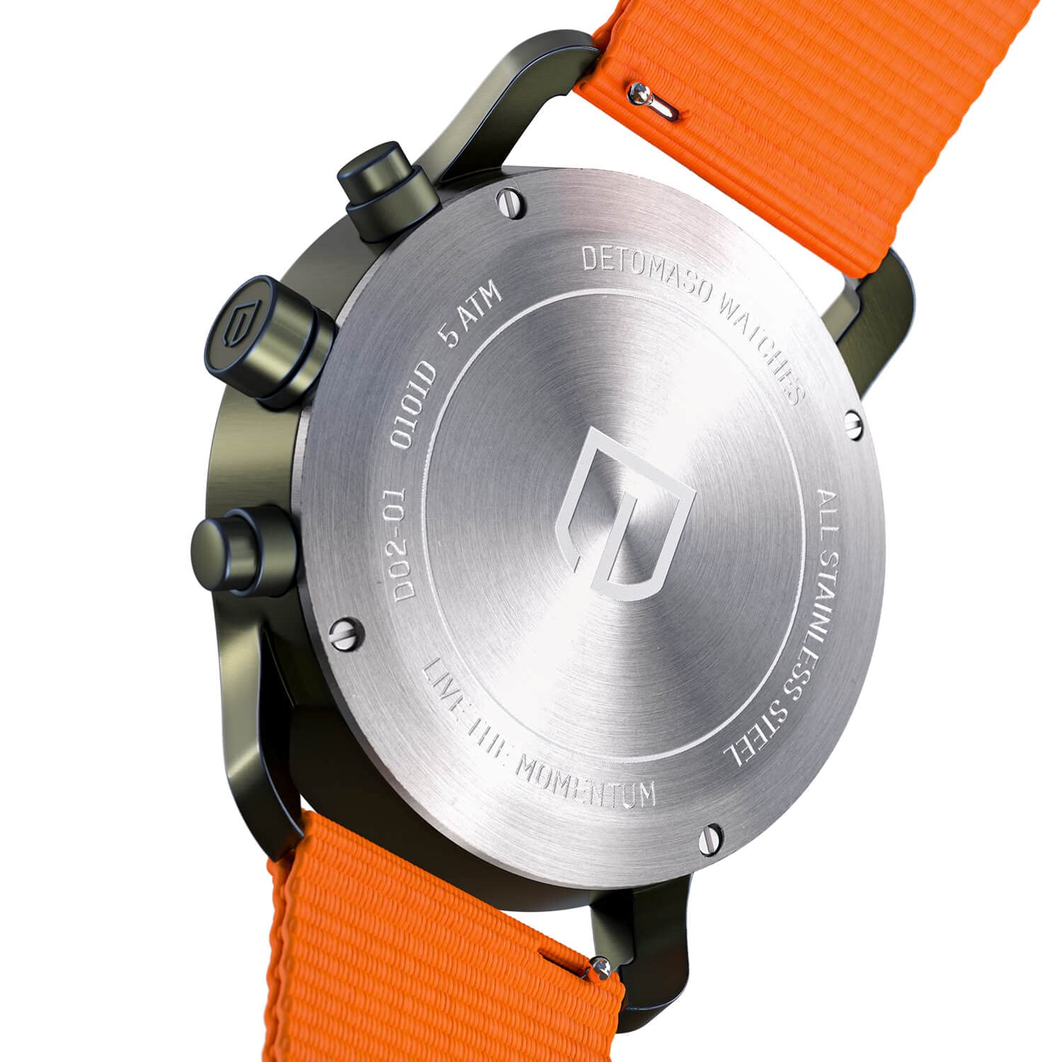 Часы DeTomaso Sorpassso Velocita Мужские Аналоговые Кварцевые Нейлоновый Ремешок Оранжевый, Зеленый, винтажный, фото №3 Часы DeTomaso Sorpassso Velocita Мужские Аналоговые Кварцевые Нейлоновый Ремешок Оранжевый, Зеленый, винтажный, фото №3