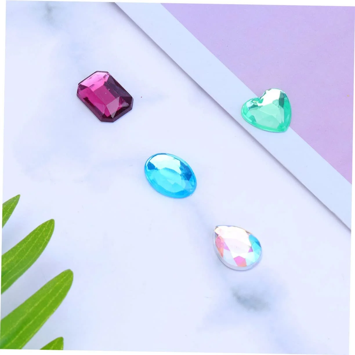 Стразы Акриловые Lurrose 15 листов Самоклеящиеся Блестящие Камни Разноцветные, фото №4