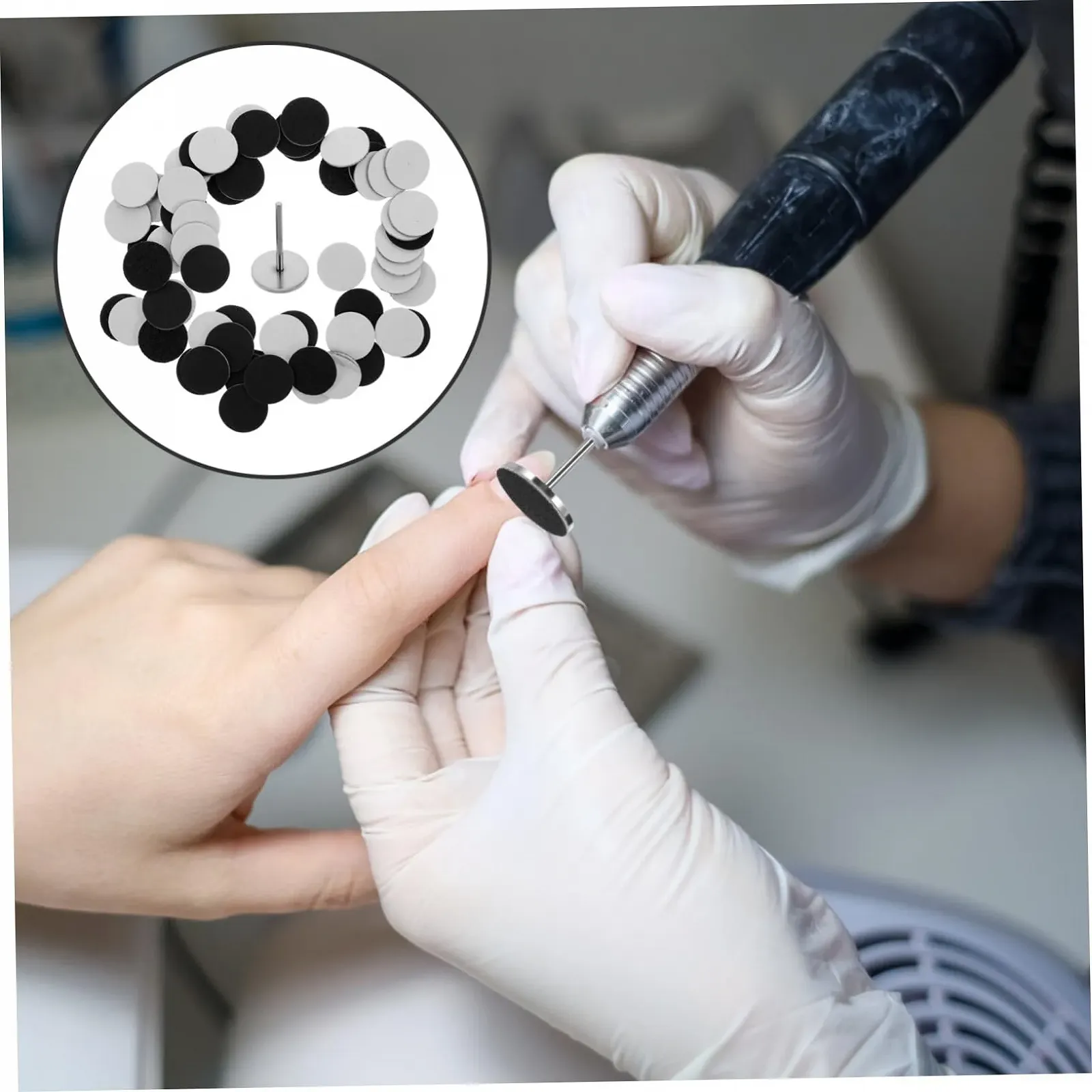 Набор для ухода за ногтями OATIPHO 60 шт. Нержавеющая сталь Черный, фото №9