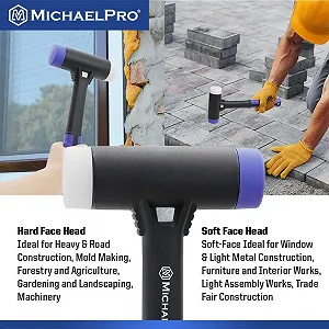 Киянка MichaelPro MP004026 двухсторонняя мягкая искробезопасная устойчивая к погодным условиям synthetic.ua - Фото 1