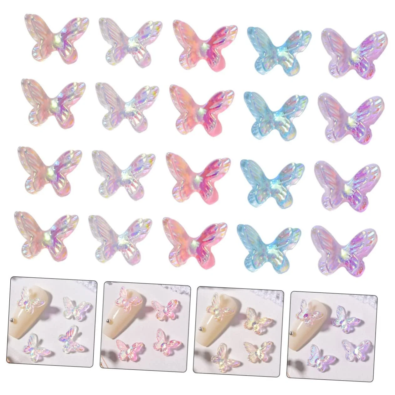 Прикраси для нігтів, 40 шт, різнокольорові, фото №6