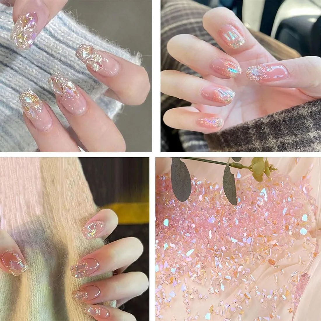 Украшение для ногтей 3 шт. 150 шт. Набор украшений для ногтей 3D, 3D Сердце Медведь Бабочка Цветок Стразы День Святого Валентина для ногтей DIY Украшение для чехла мобильного телефона, фото №6