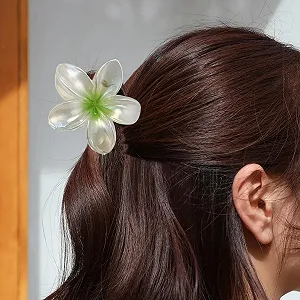 Заколка краб для волос Цветок, крабики для волос для женщин, заколки для волос в форме цветка для пляжа, отдыха, прогулок, мероприятий synthetic.ua - Фото 1