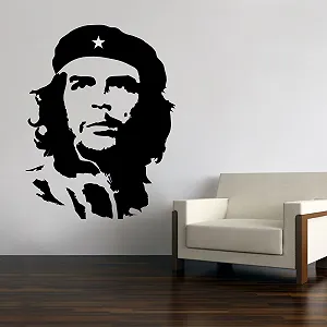 Настінна наклейка Che Guevara Чорна 80 x 60 см - Фото 1