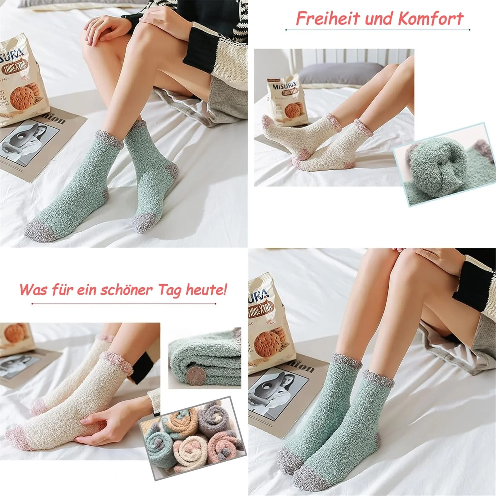 Шкарпетки Жіночі Плюшеві (5 пар) Coral Fleece Розмір 36-42, фото №6