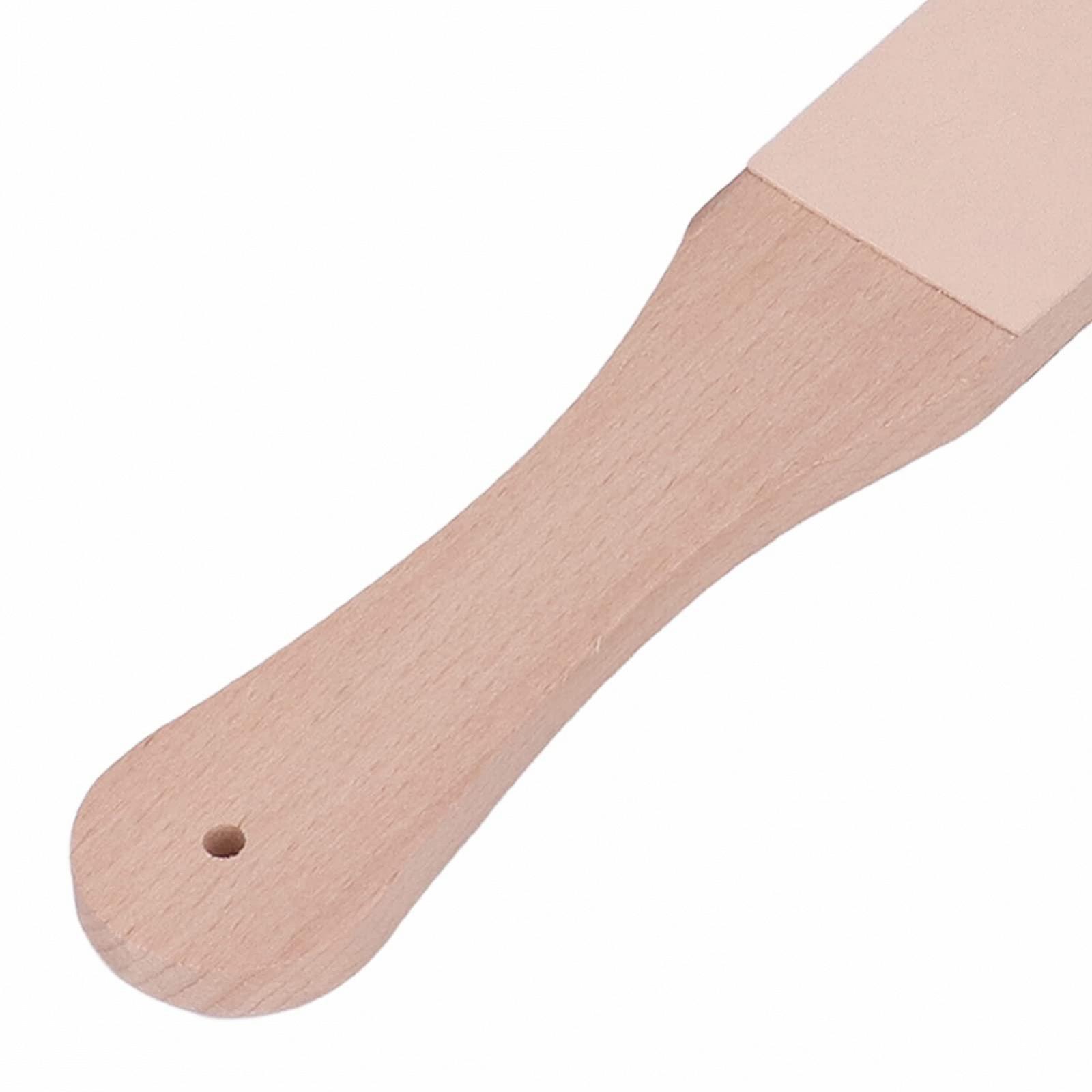 Точильний блок Double Sided Leather Puller Portable DIY бук натуральна шкіра рослинного дублення, фото №8