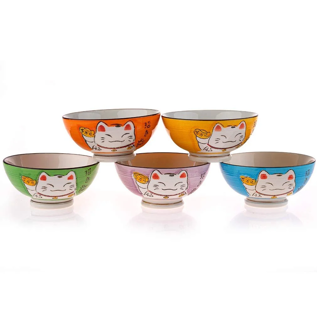 Миска Lachineuse Японский набор с Maneki Neko Katz, фото №2 Миска Lachineuse Японский набор с Maneki Neko Katz, фото №2