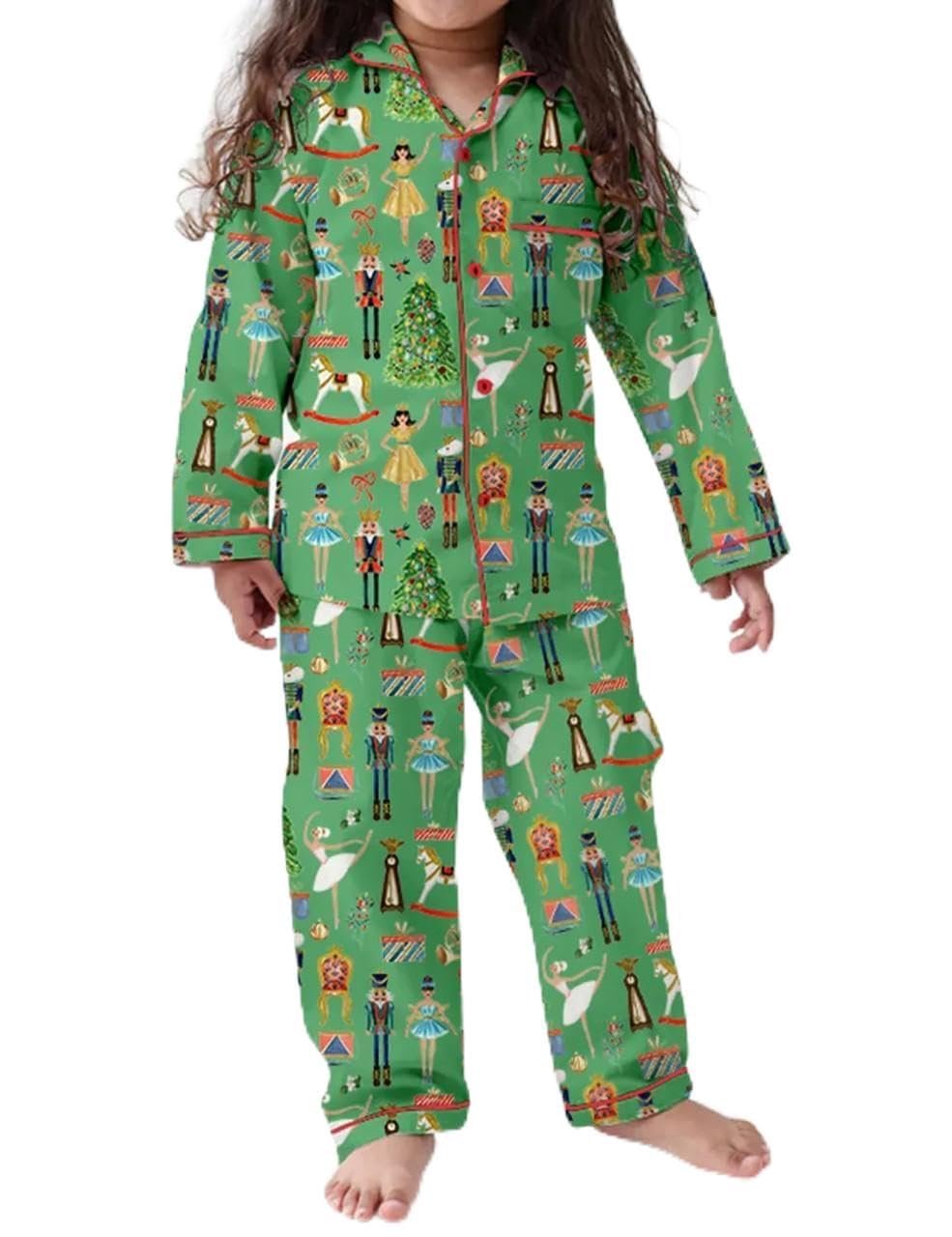 Комплект піжам Achlibe з різдвяним принтом ялинки, фото №1
