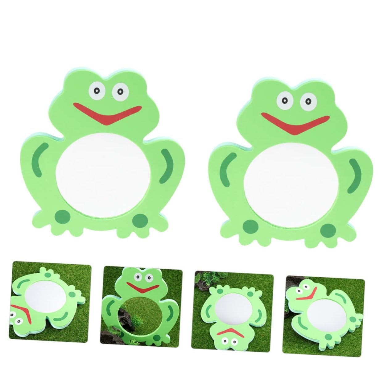 Игрушка для ванны Зеркало Мультяшный Лягушка Зеленый, фото №6