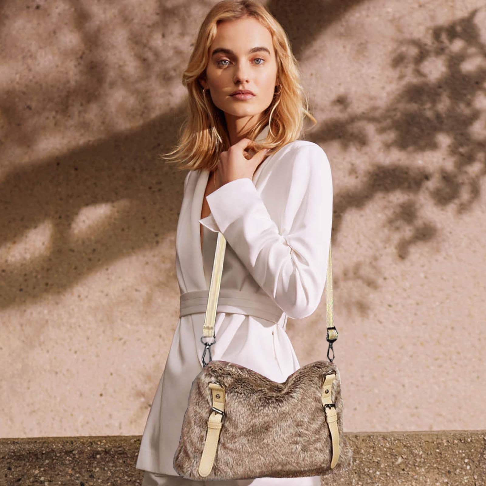 Большая Сумка-тоут NICOLE & DORIS из искусственного меха, плюшевая сумка для переноски, пушистая сумка через плечо, меховая сумка-шоппер для покупок, путешествий и работы, фото №2 Большая Сумка-тоут NICOLE & DORIS из искусственного меха, плюшевая сумка для переноски, пушистая сумка через плечо, меховая сумка-шоппер для покупок, путешествий и работы, фото №2