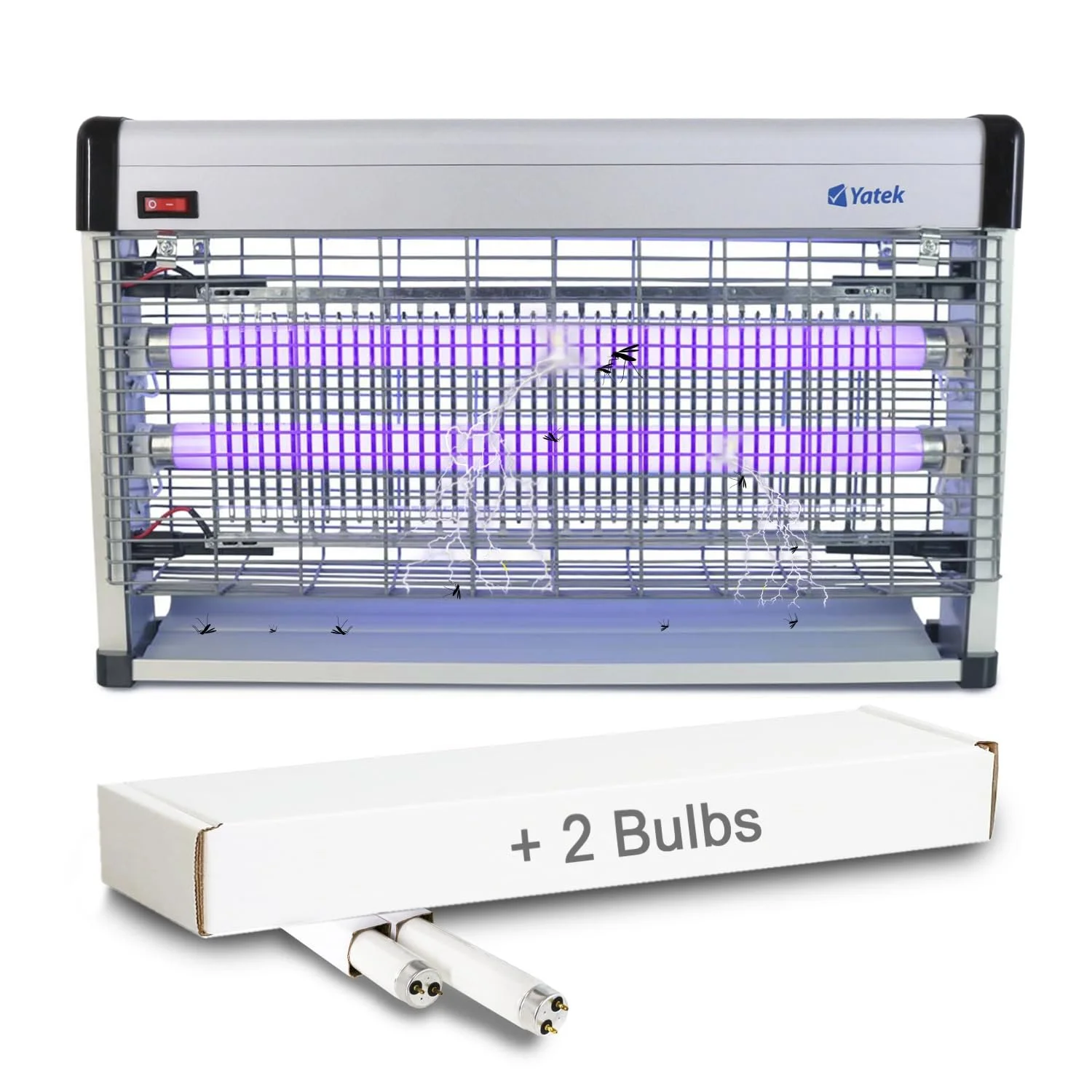УФ-знищувач комах Yatek 20W (2 x 10W) 100 кв. м., фото №1