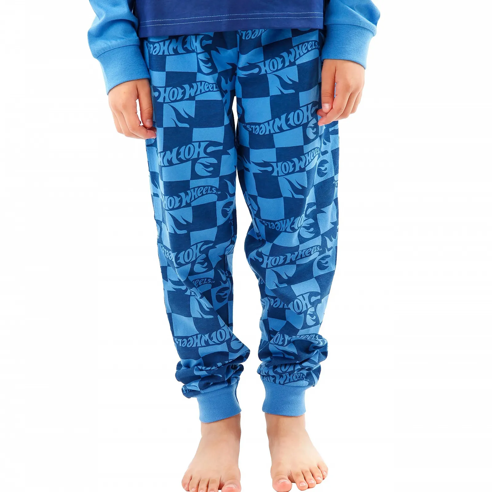 Пижама Hot Wheels с машинками, для мальчиков, с длинными рукавами, фото №5