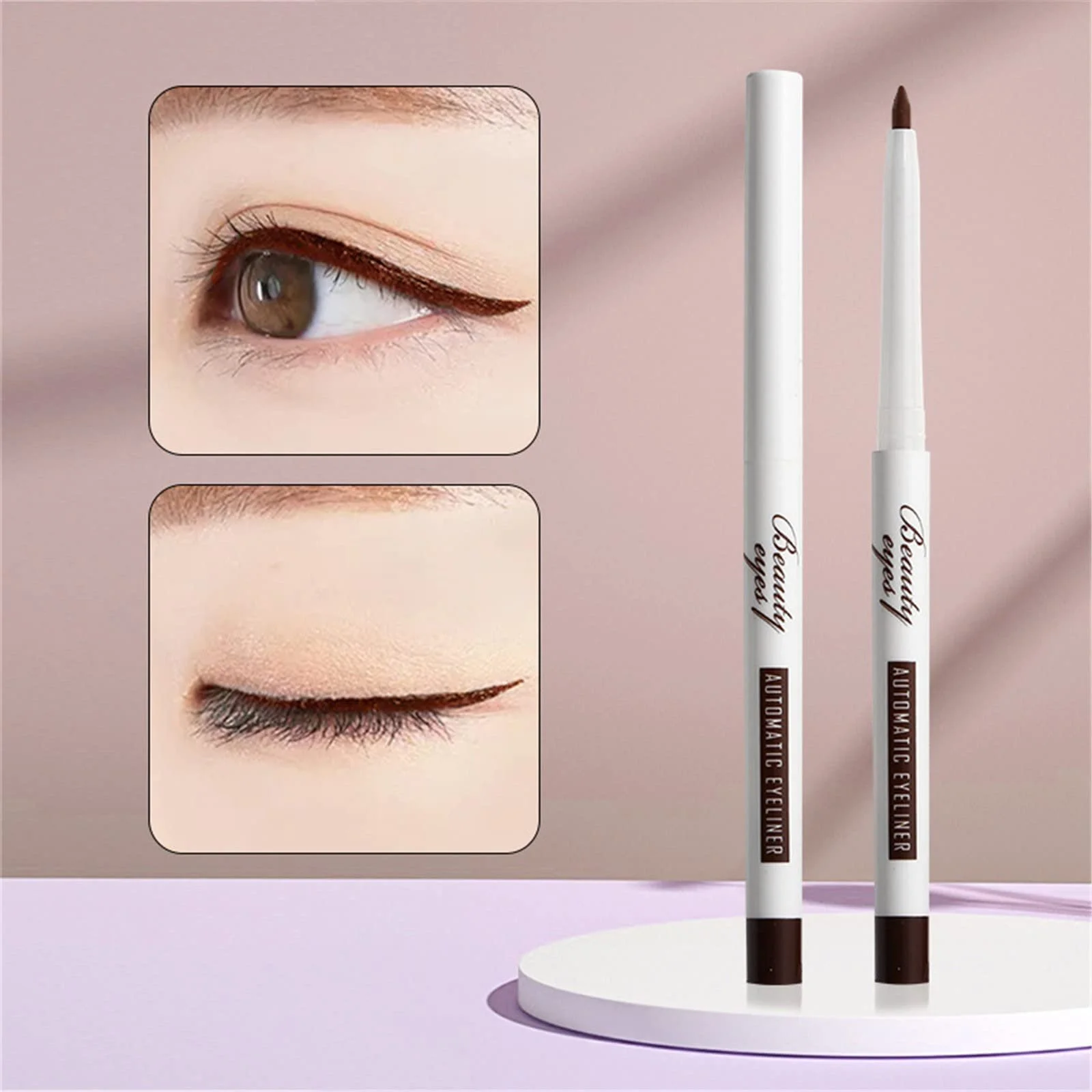 Матова Підводка для очей Matte Eyeliner з ніжною кремовою текстурою, Рідка, з висувним грифелем, фото №3