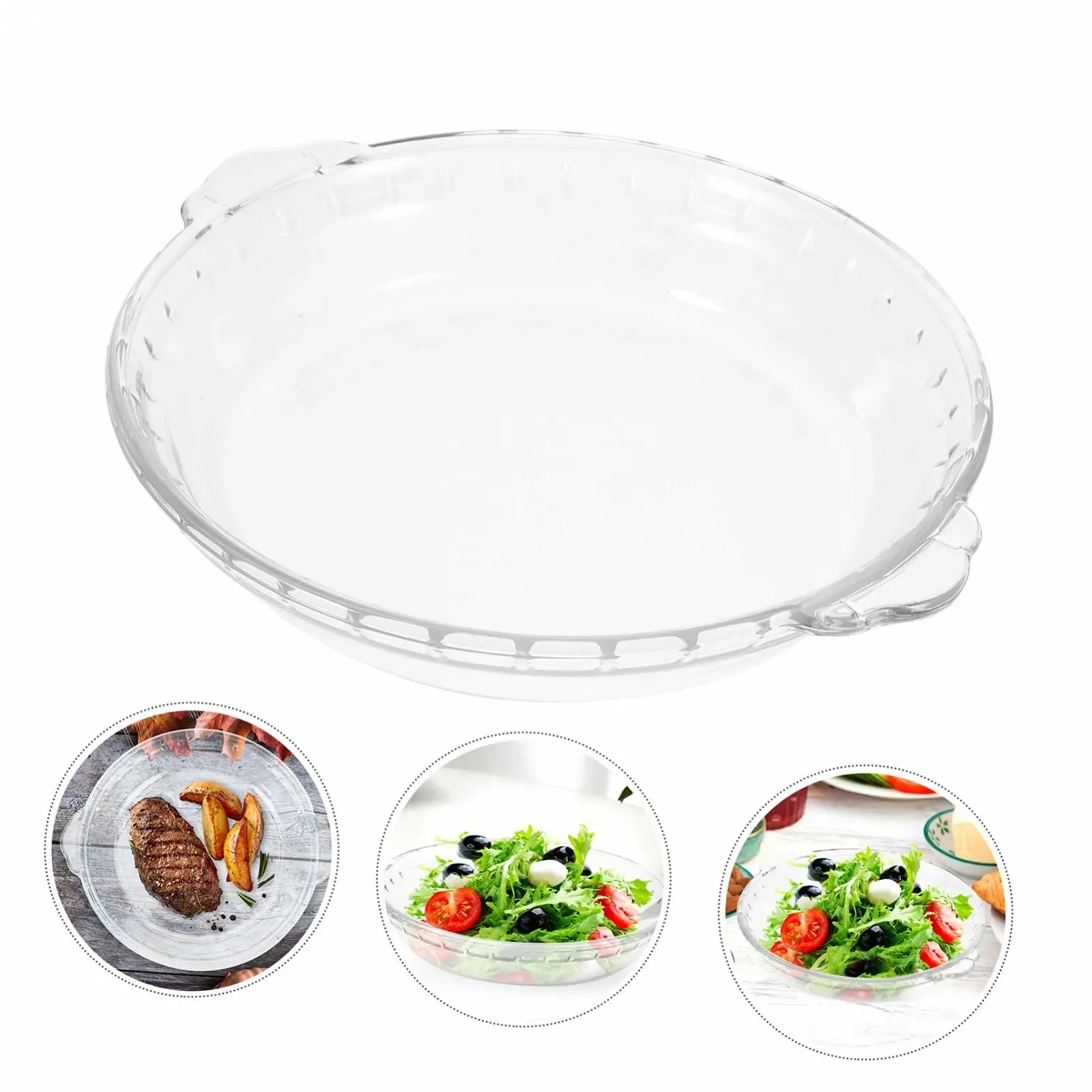 Форма для запекания Happyyami Термостойкая Прозрачная Стеклянная Для микроволновой печи, фото №7