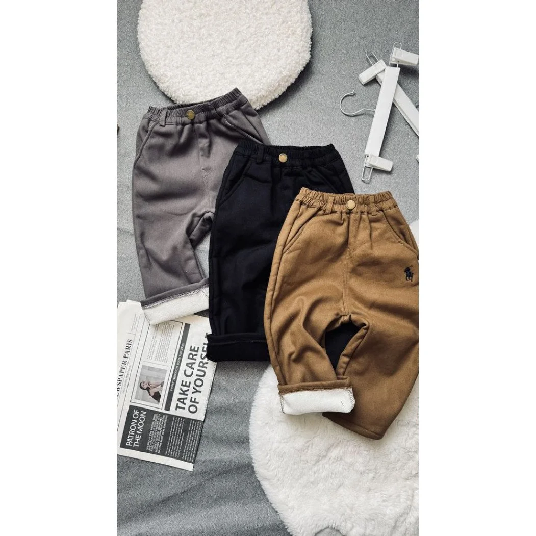 Утеплені штани для хлопчика від 90 до 130 см на плюші, фото №1