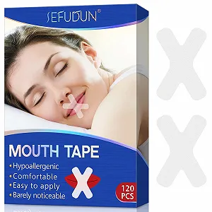 Стрічки для рота для сну (120 шт.) Прозора самоклеюча - Фото 1