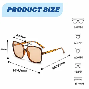 Солнцезащитные очки BSITSSS, 4 шт., большие, винтажные, для маскарада, защита UV400 synthetic.ua - Фото 1