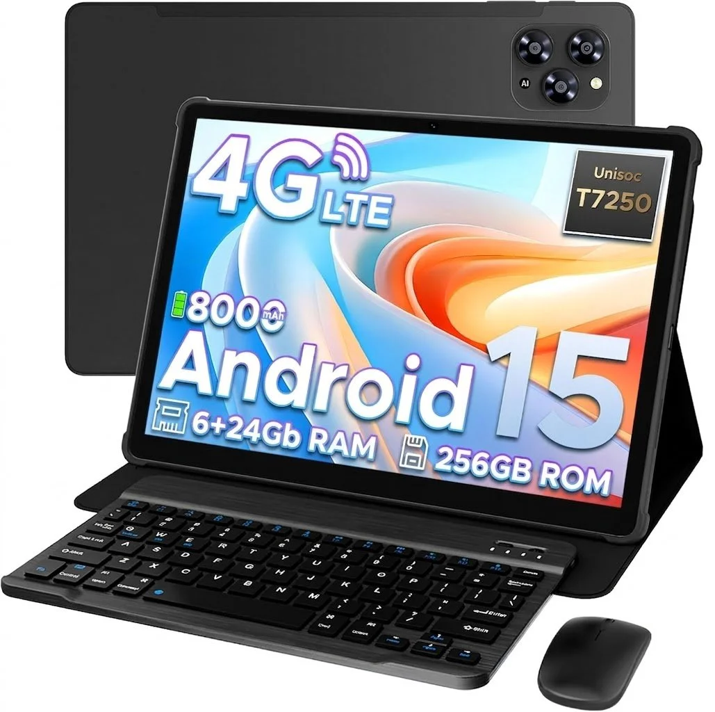 Планшет 11" DOOGEE Tab G6 6+24/256Gb 4G 2-SIM 8 ядер Android 15 8000 mAh Черный, фото №1