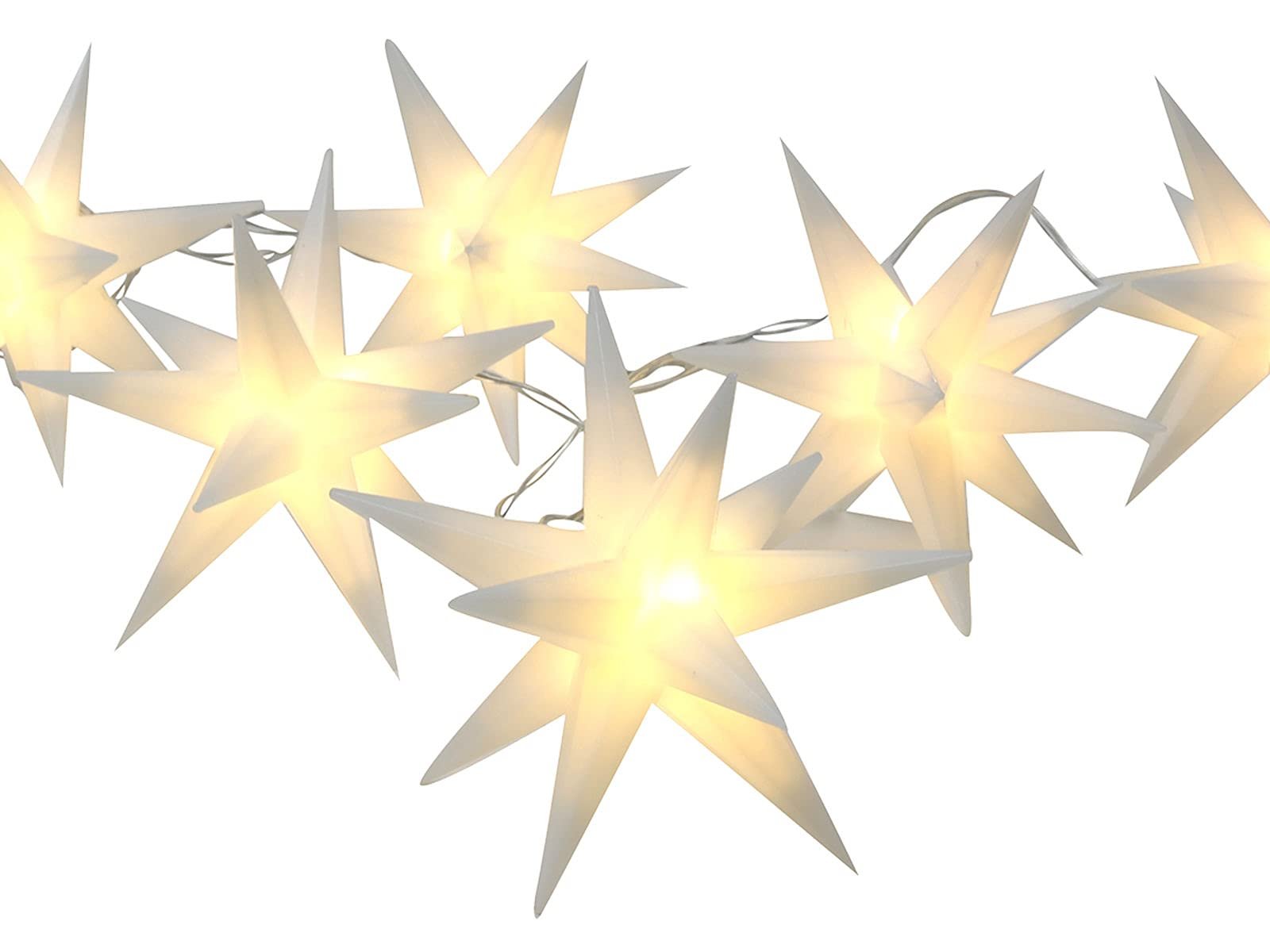 Гірлянда Зірка 3D 6 LED 150 см Білий, фото №2