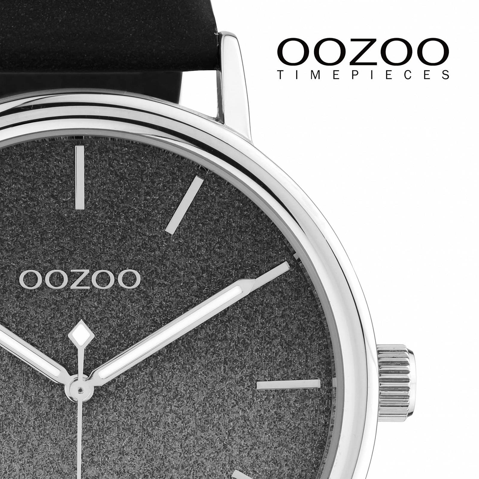 Жіночий годинник Oozoo Timepieces, наручний годинник зі шкіряним ремінцем 20 мм аналоговий, фото №3