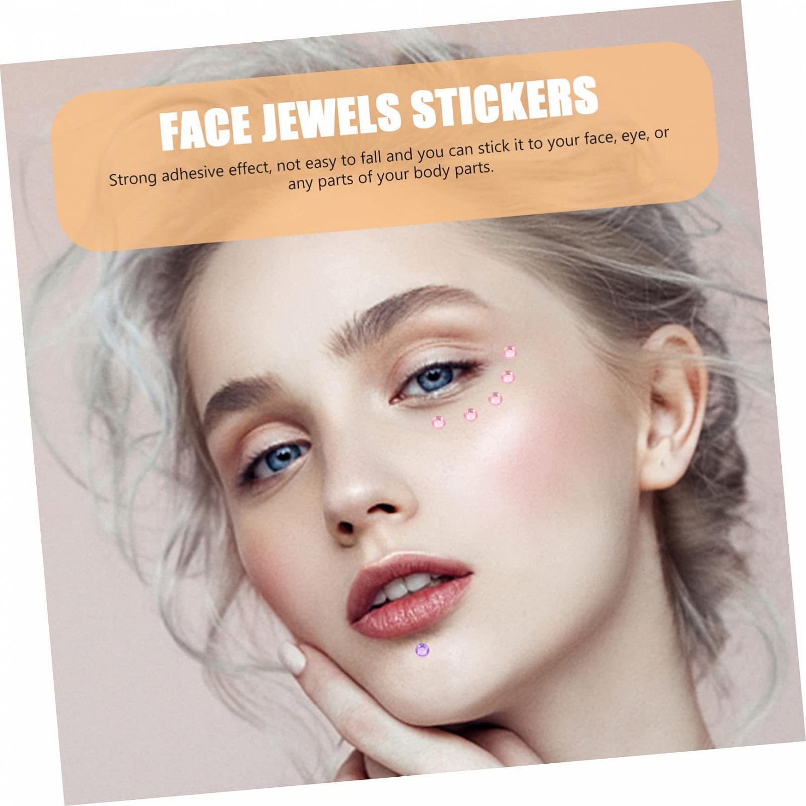 Наклейки Beavorty 5 листов Самоклеящиеся Цветные Стразы, фото №7