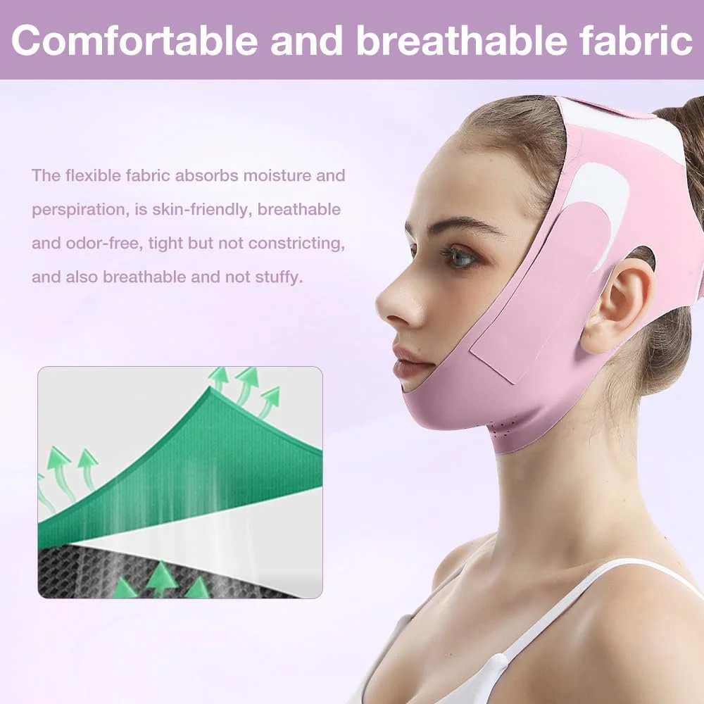 Маска для удаления двойного подбородка HIULLEN V Line Лифтинг для подтяжки V-образной линии лица, многоразовая, для упругости и контура, фото №6