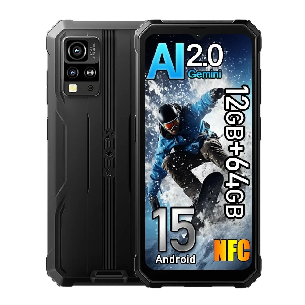 Смартфон Blackview BV4800SE 12GB + 64GB 6.56 дюймів HD+ 16MP 5110 мАг IP68 4G 5G WiFi NFC, фото №1