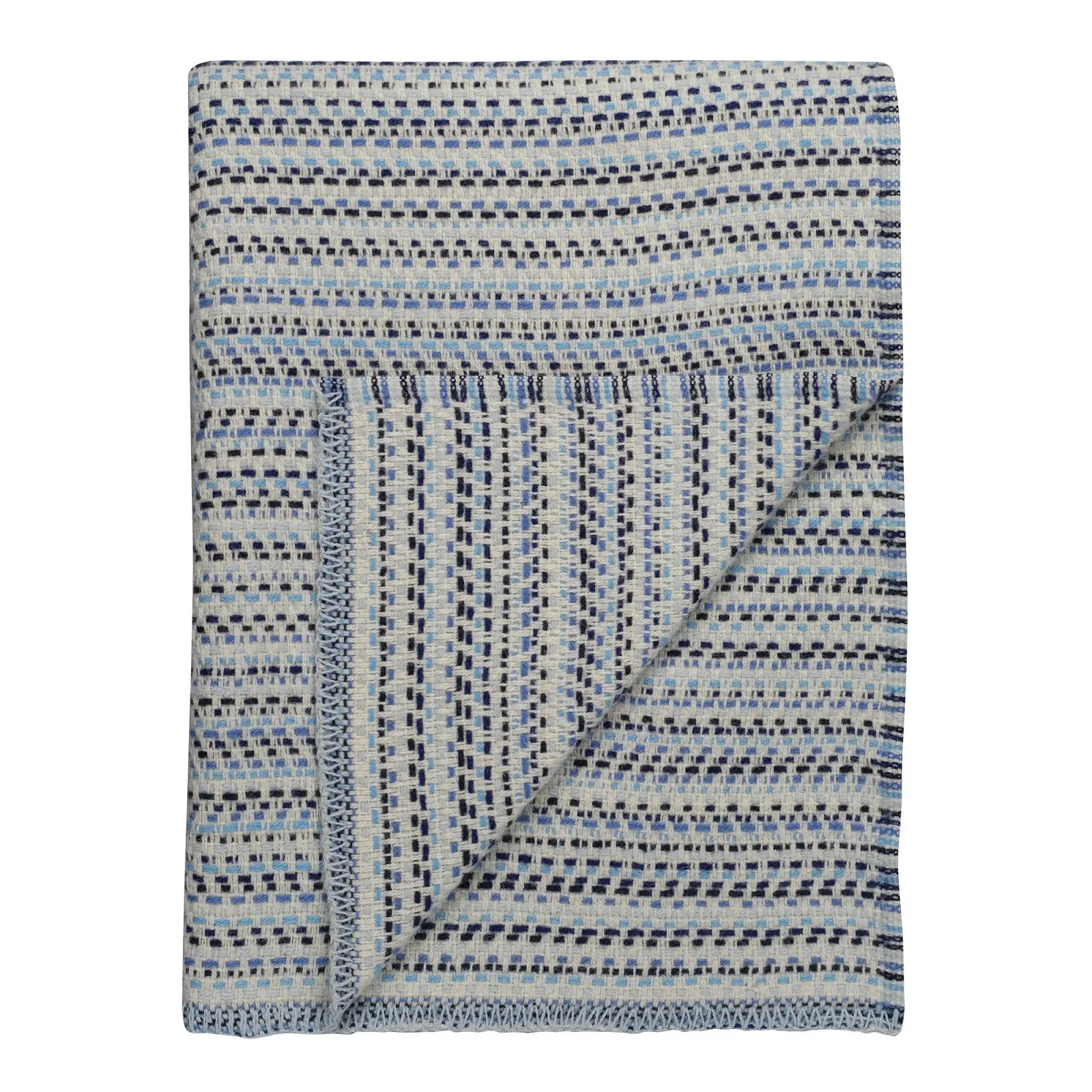 Покривало ROROS TWEED July Вовняна з норвезької овечої вовни Anderssen & Voll 150 x 200 см (6351 Blues), фото №1