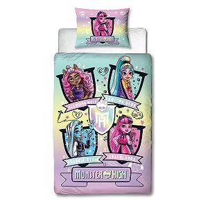 Комплект постільної білизни (підковдра та наволочка) Character World Monster High, одинарний, двосторонній, полікотон synthetic.ua - Фото 1