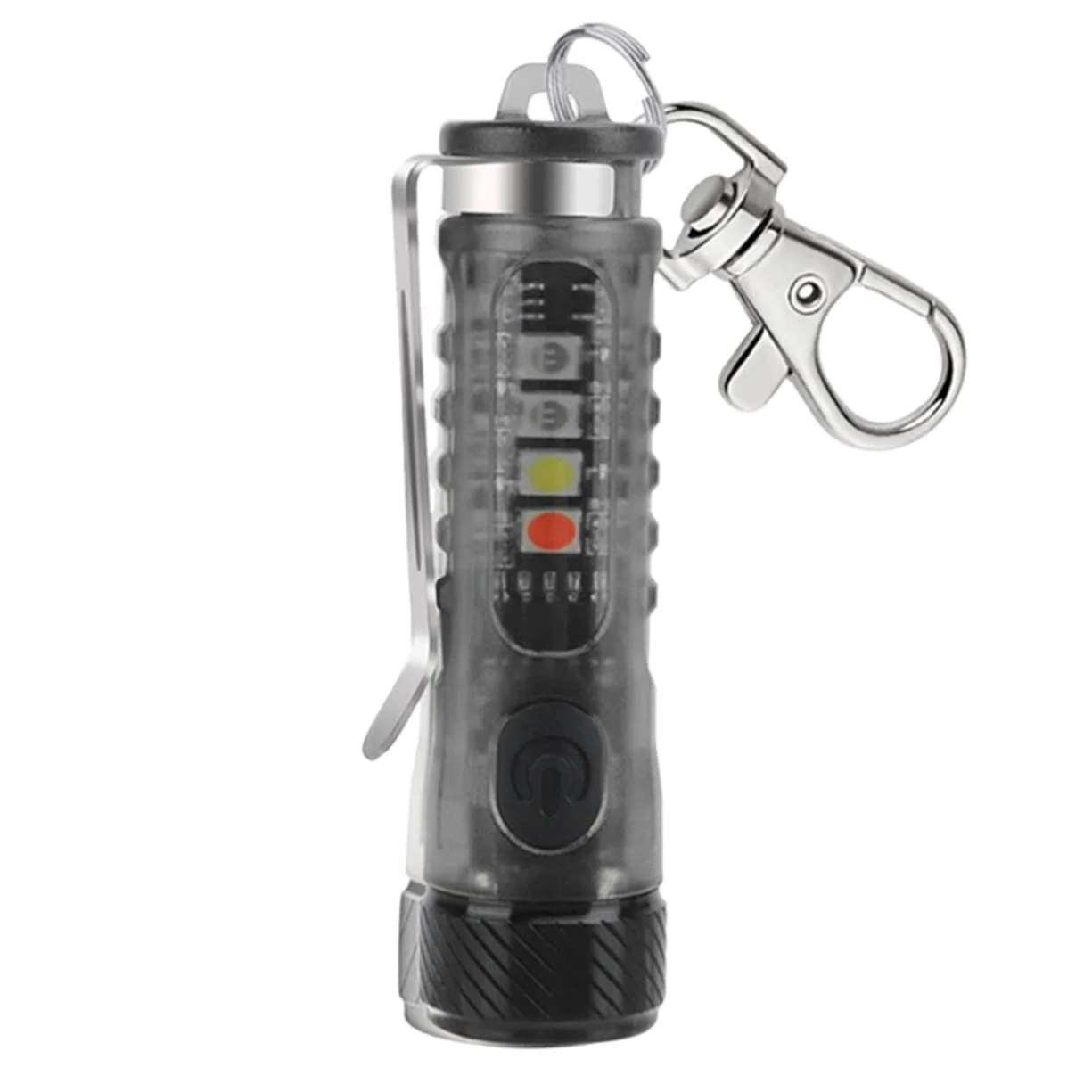 Ліхтарик-брелок Happyyami Міні Люмен Сонячний LED Кільце Світла Маленький з нержавіючої сталі, фото №1