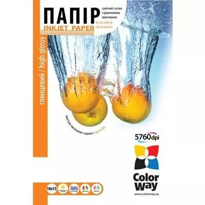 Бумага ColorWay 10x15 PG2300504R, фото №1