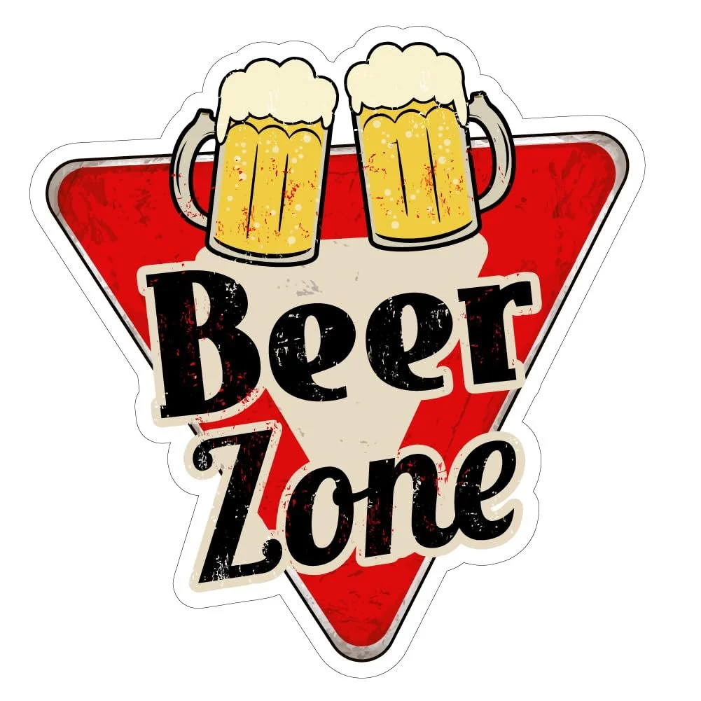 Наклейка на стіну Beer Zone Waterproof Vinyl 310 мм x 330 мм, фото №1