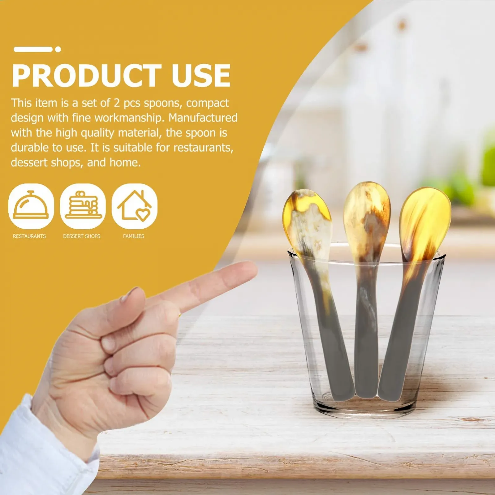 Ложка Набір UPKOCH 3 шт, фото №2