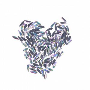 Стрази для нігтів Ipetboom 144 шт. Блискучі краплі води - Фото 1