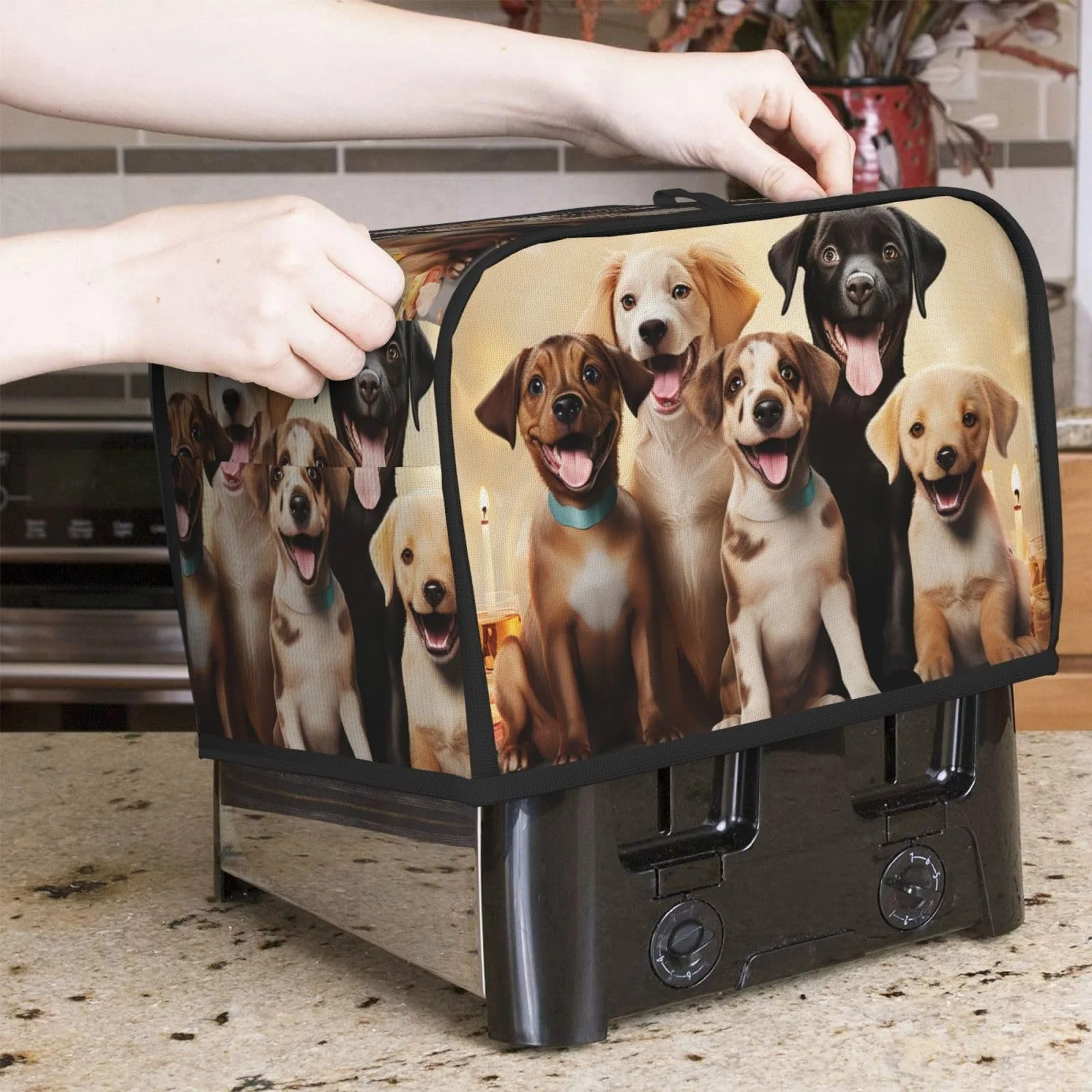 Чохол для тостера на 2 скибки з кишенями Універсальні, фото №7 Чохол для тостера на 2 скибки з кишенями Універсальні, фото №7