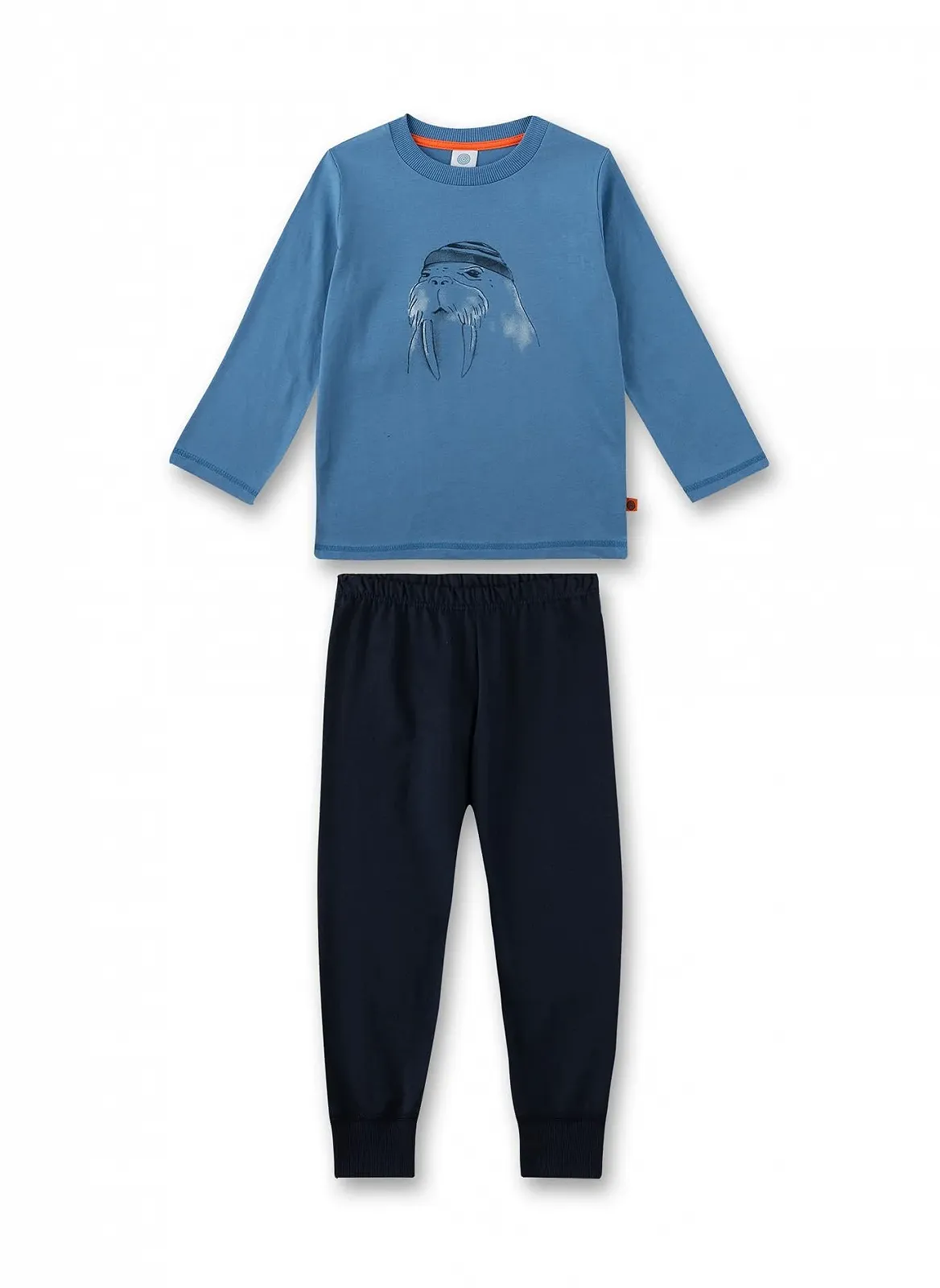 Піжама Sanetta для хлопчиків довга синя, фото №1