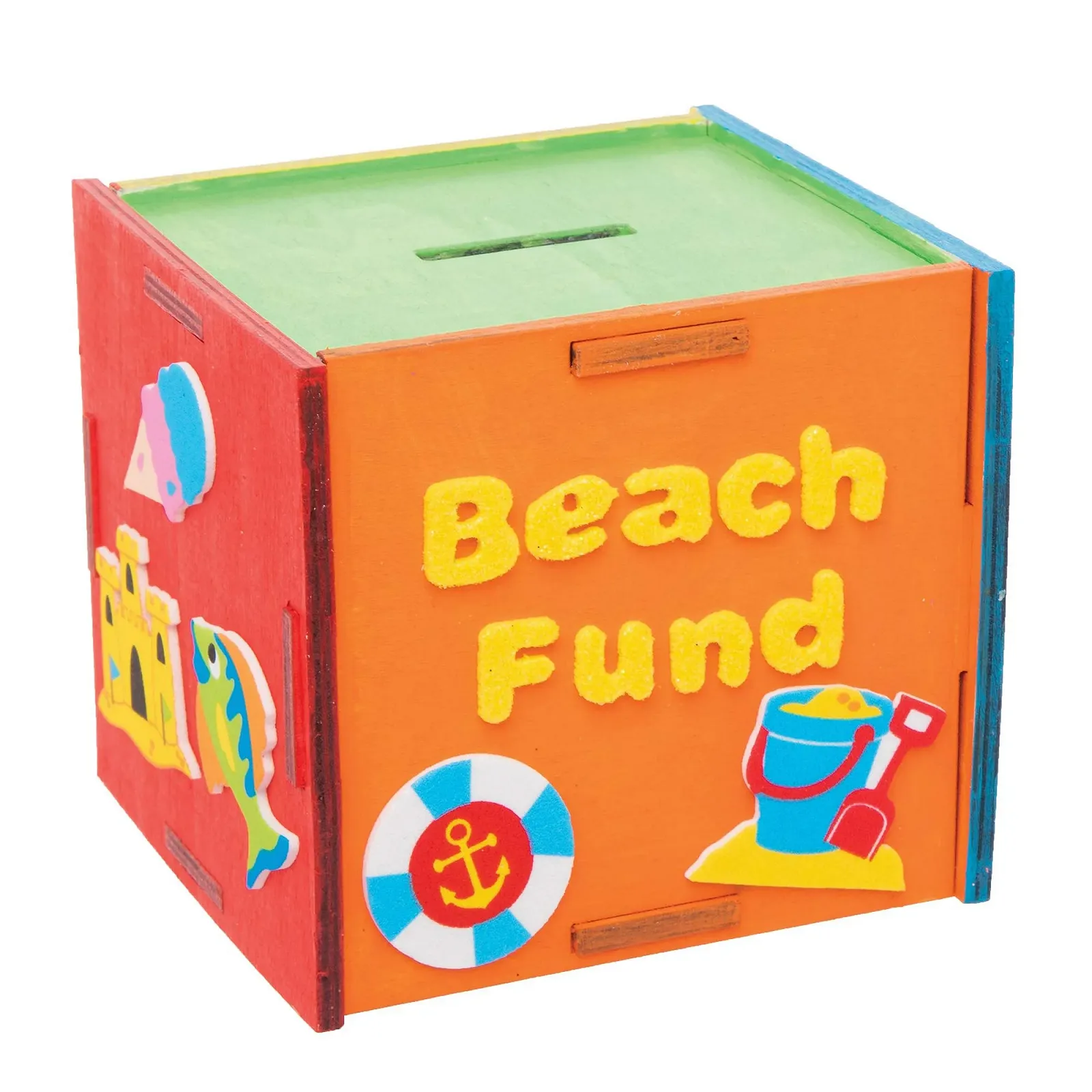 Копилка Baker Ross Деревянная для детского творчества 9,5 см 30 шт., фото №5