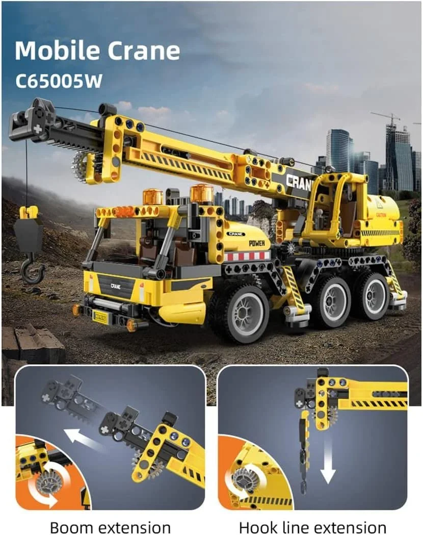 Конструктор Кран-Вантажівка Tirff Technik C65005W, 658 будівельних блоків, фото №2