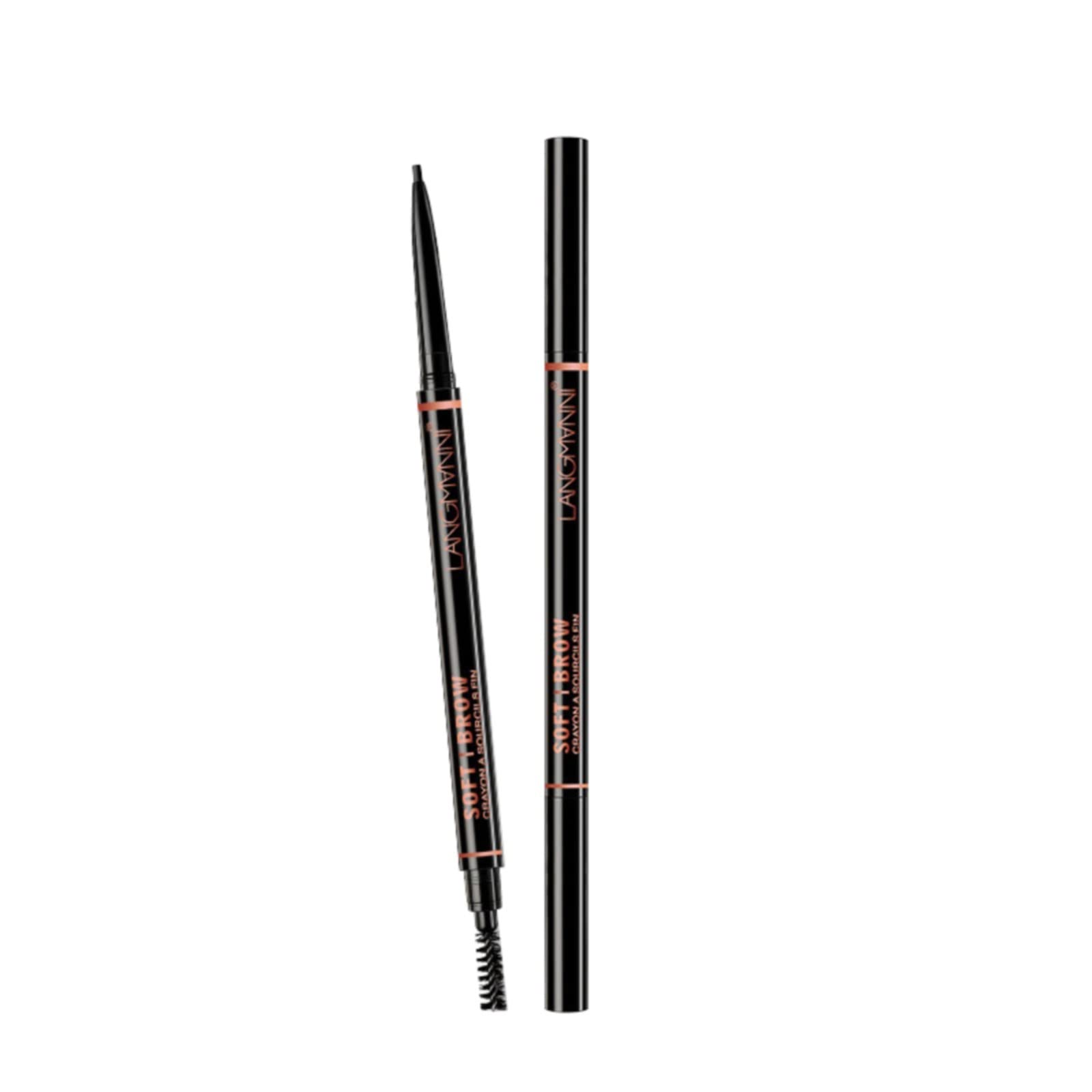 Олівець для брів Waterproof Experts Make Up Eyebrow Pencil Двосторонній Металевий (A, One Size), фото №1