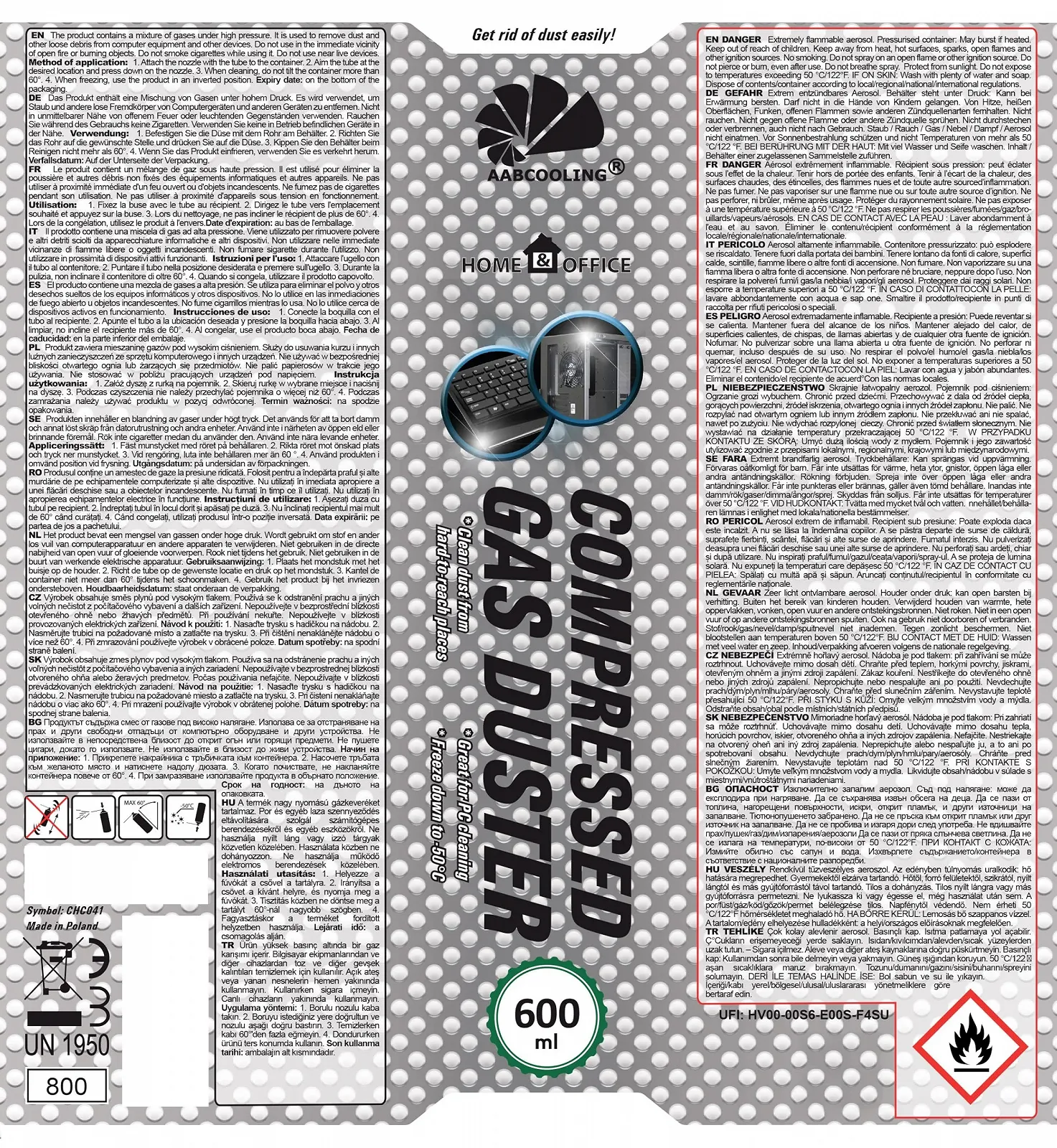 Охолоджуючий спрей AABCOOLING K5 2 x 600 мл -50°C, фото №9