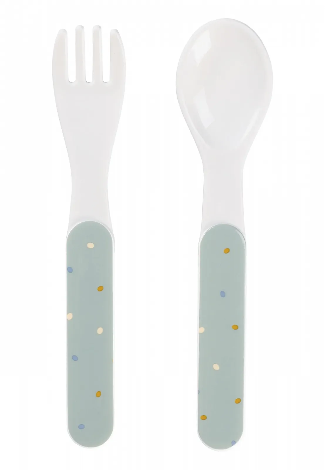 Набір посуду Sterntaler Edda Lou Duck Камінь Зелений, 5 предметів: чашка з ручками, тарілка, миска для каші з нековзною основою, ложка та виделка, фото №4