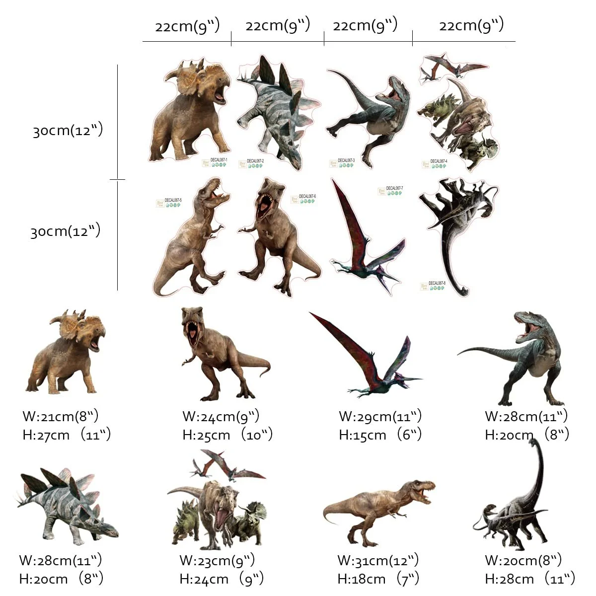 Наклейка на стіну Runtoo Динозавр 3D, фото №4