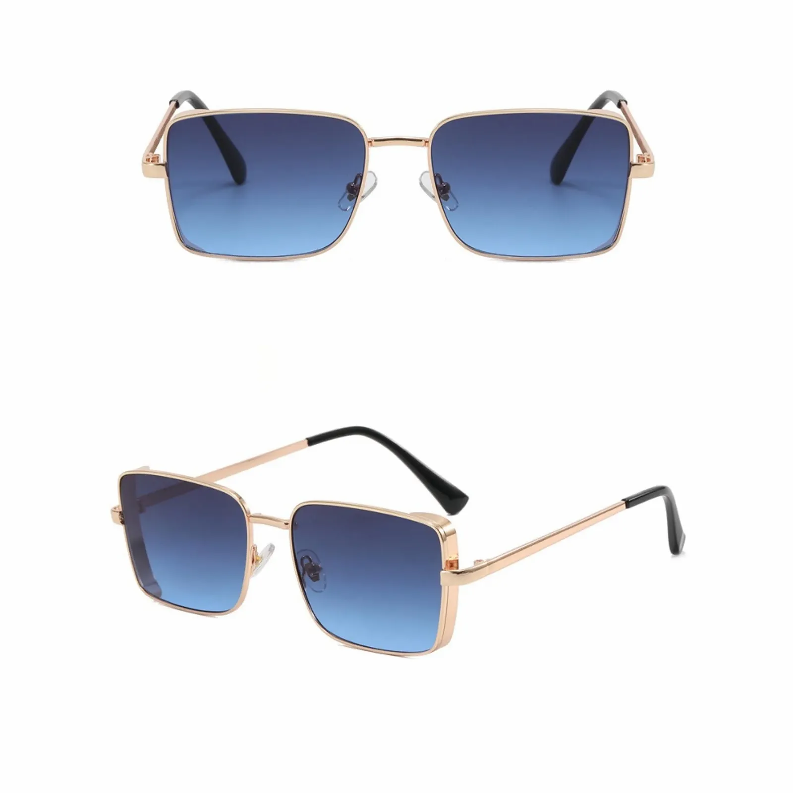 Сонцезахисні окуляри Прямокутні Класичні WDZAYXC Ретро Металева оправа, фото №2