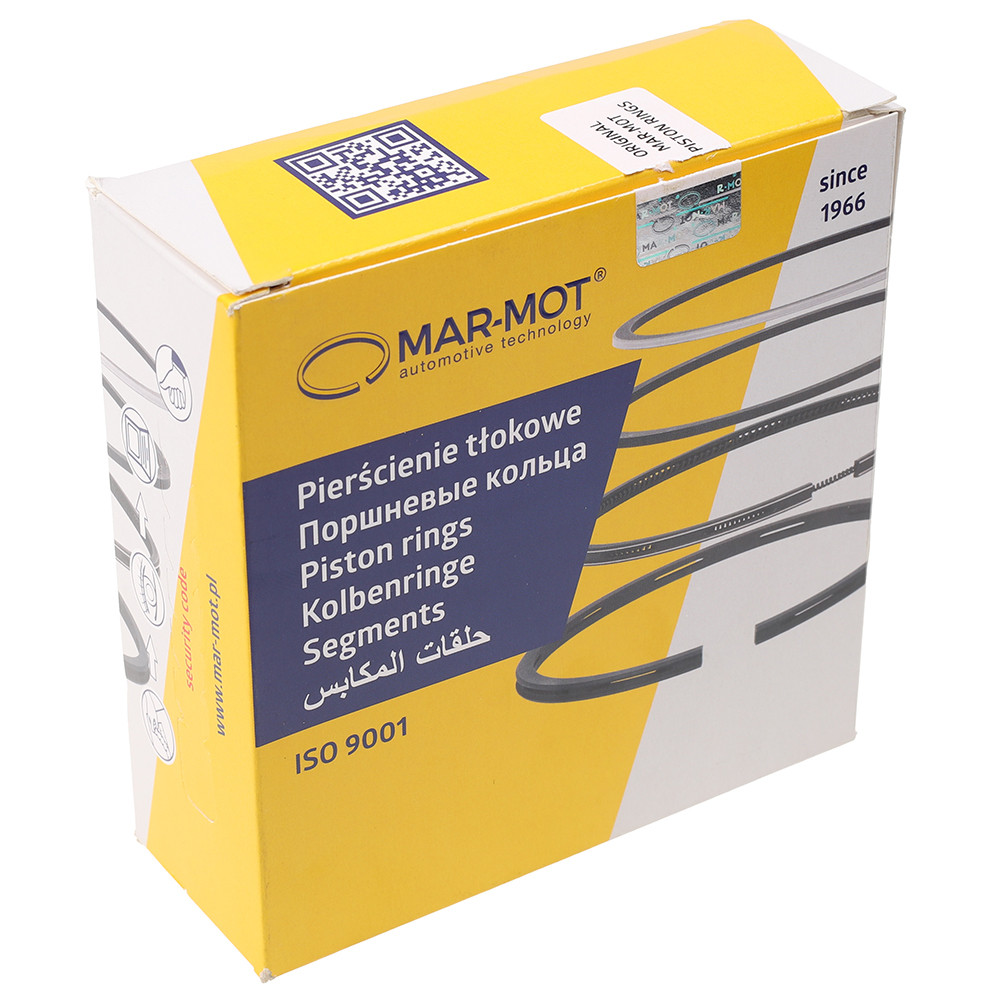 Кольца поршневые ГАЗ 3302 УАЗ (101,00) м/к 3 кан пр-во Mar-Mot 421.1000100, фото №2