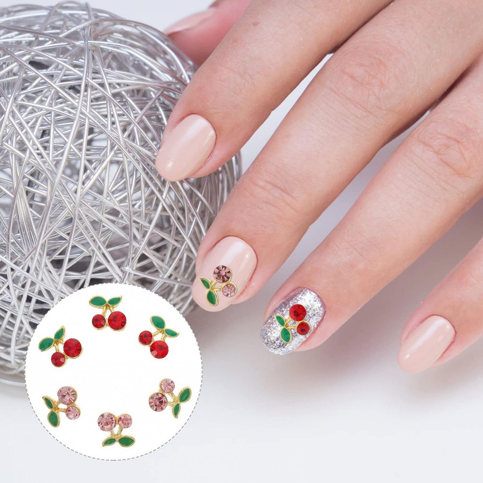 Наклейки для ногтей Ipetboom Пачка из 144 шт. Вишня 3D, фото №6