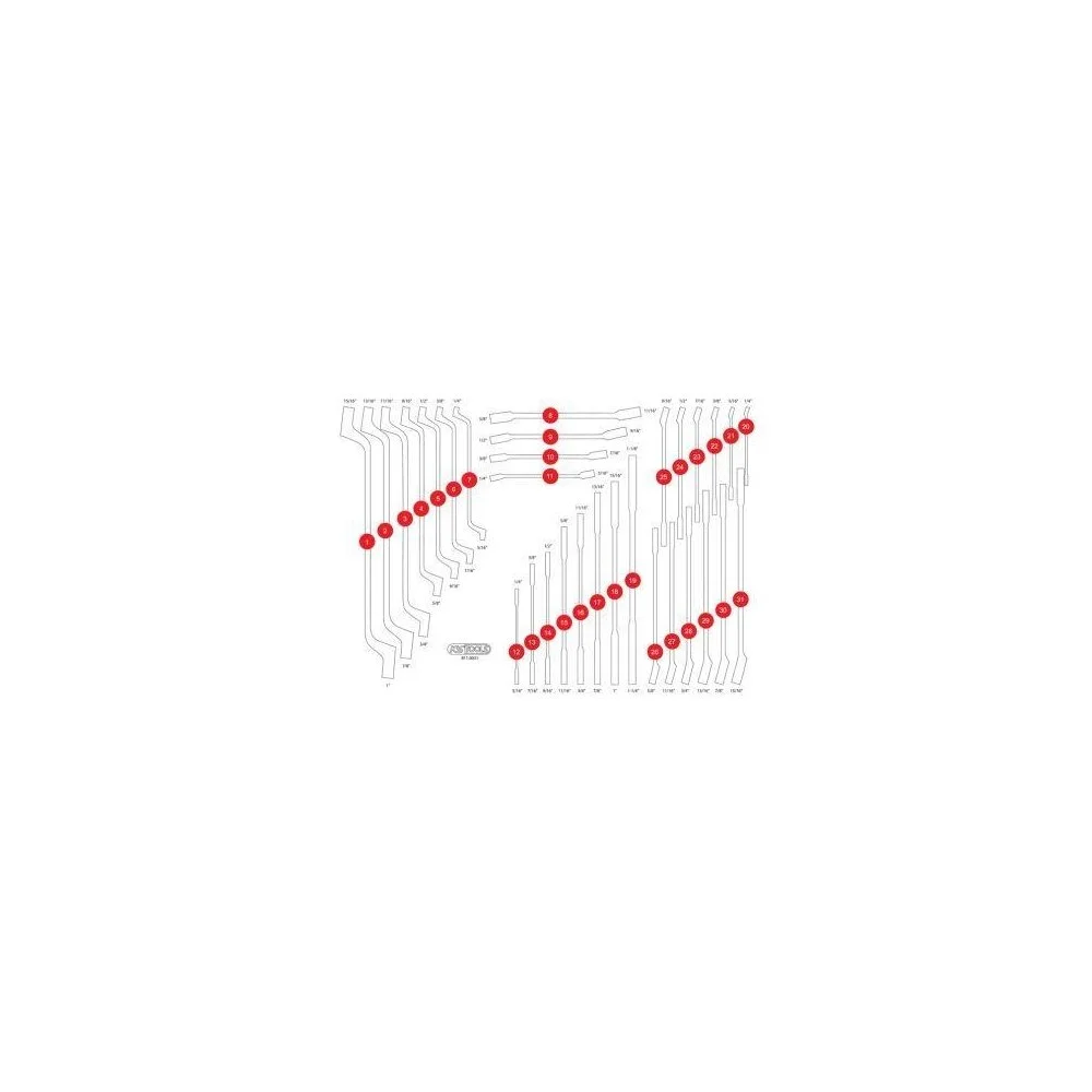 Пенопластовая вставка для органайзера KS TOOLS 811.0031-97, фото №1
