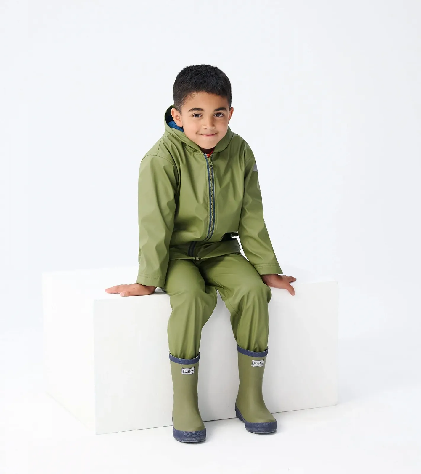 Дитяча дощова куртка Hatley на блискавці, фото №7