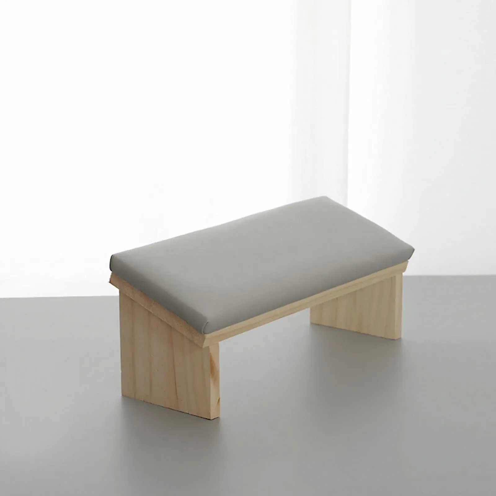 Підставка для рук Дерев'яна опора Подушка для манікюру зі штучної шкіри, фото №4