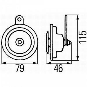 Сигнал звуковий HELLA 3AL 007 425-791 synthetic.ua - Фото 1